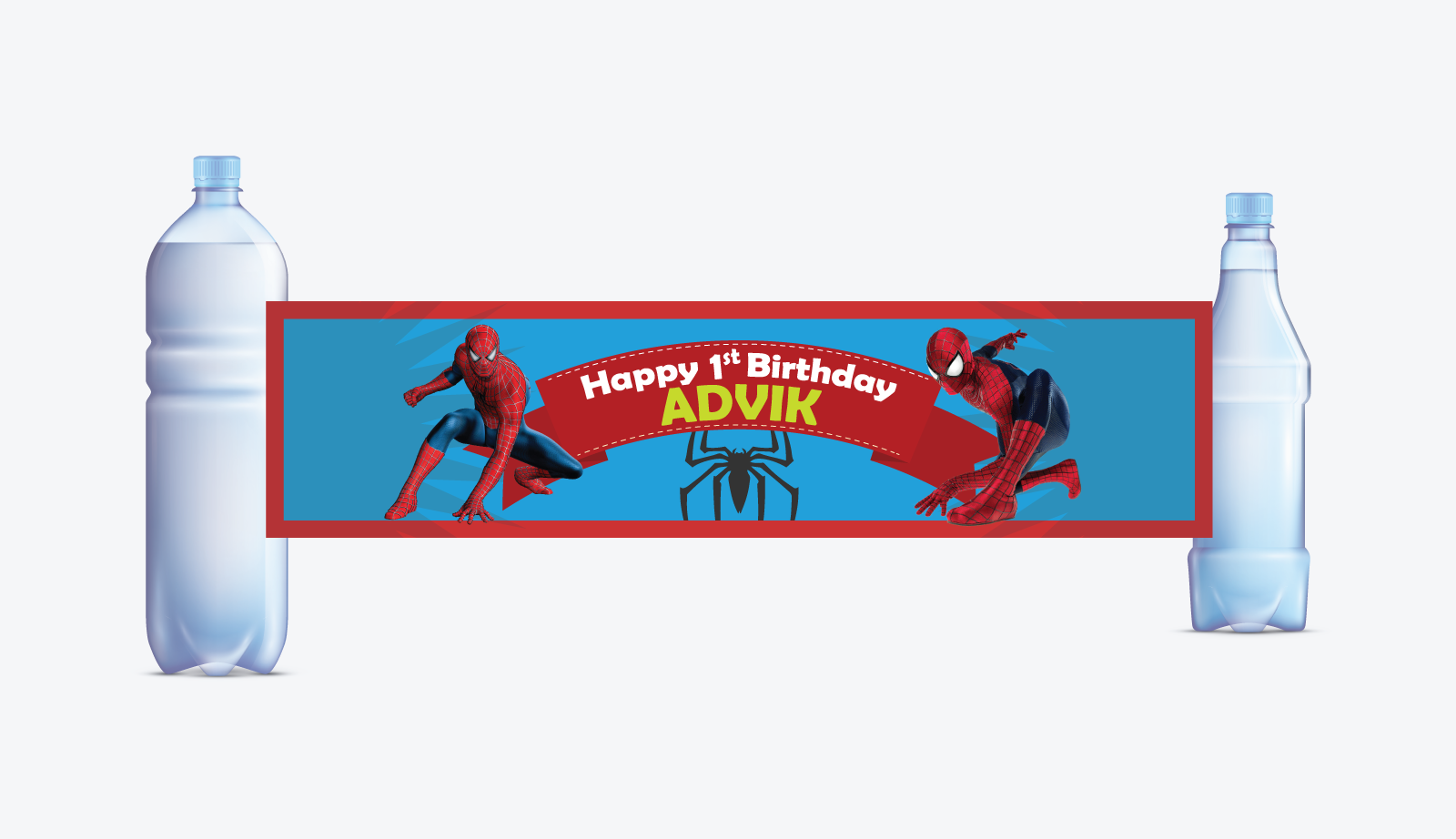 Spiderman Water Bottle Labels