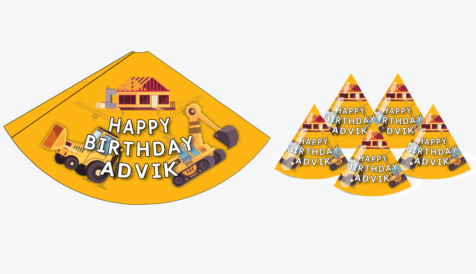 Construction Hats Party Theme